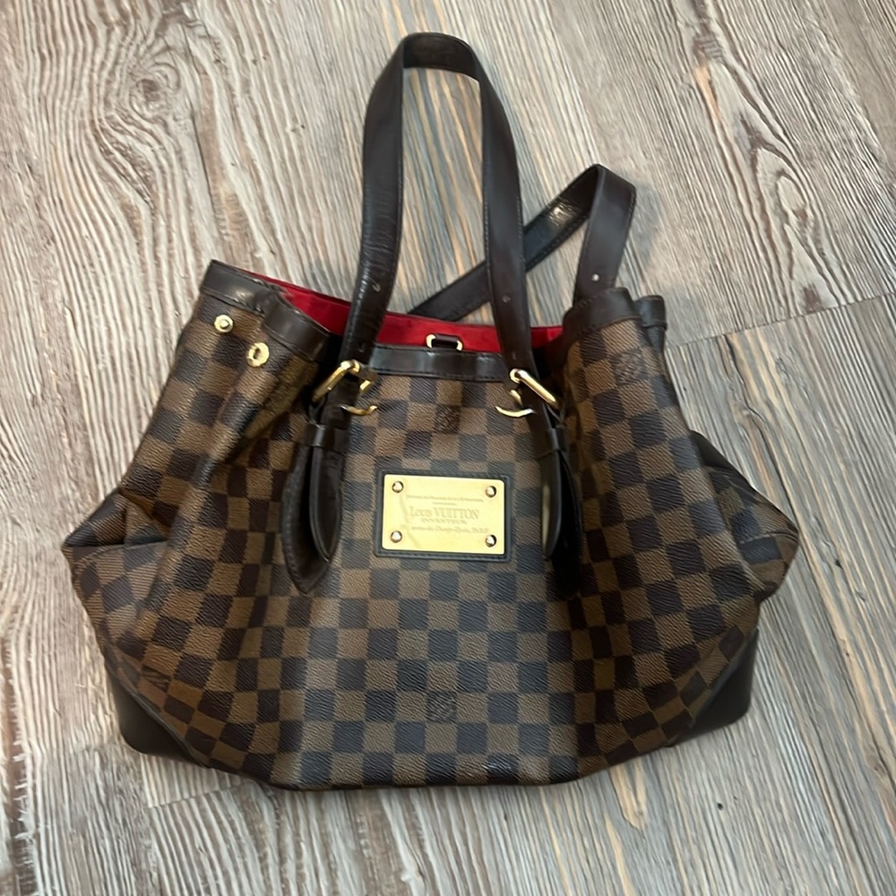 Louis Vuitton Damier Ebene Hampstead Tote Bag